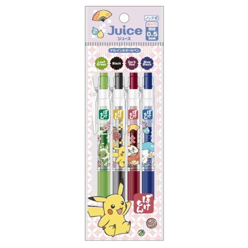 Showa Note Pokemon Center Gel Ink Ballpoint Pen Juice 4 Colors Set Pokemon B14 0.38mm