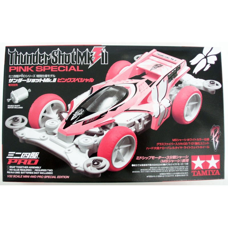 Tamiya Mini 4WD 95465 Thunder Shot Mk.II Pink Special MS Chassis