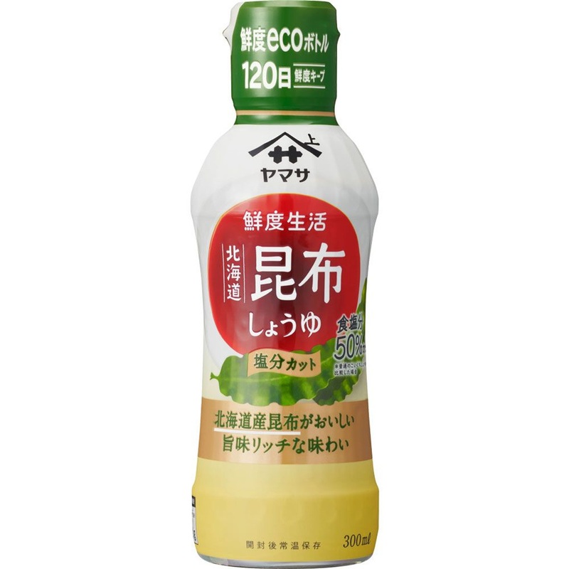 Yamasa Soy Sauce Yamasa Freshness Life Hokkaido Kombu Soy Sauce Salt Cut 300Ml