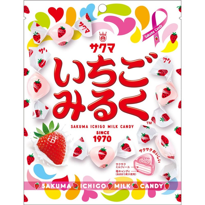 Sakuma Confectionery Strawberry Miruku 83G