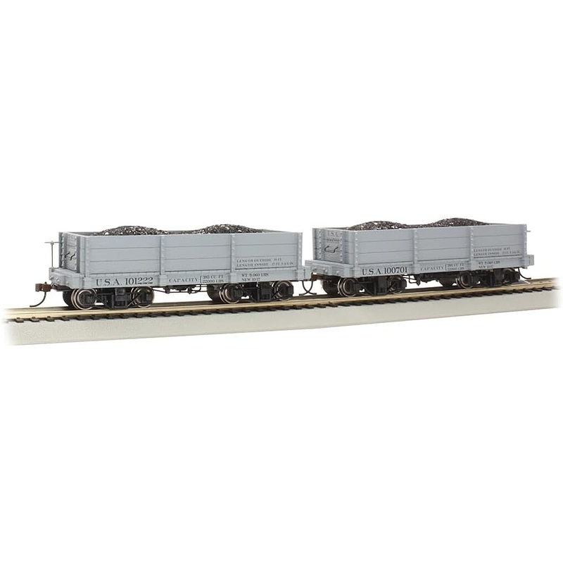 18′ Low Side Gondola USA #100701 & #101222 (2) On30