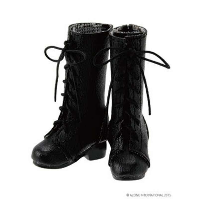 Azone AKT107-BLK PNM 7 Hole Lace Up Boots Black