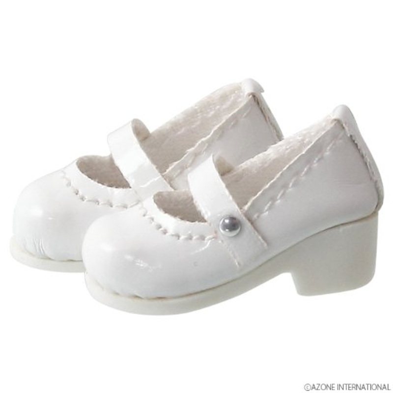 Azone PIC056-GWT 1/12 Pico D Strap Shoes Gross White