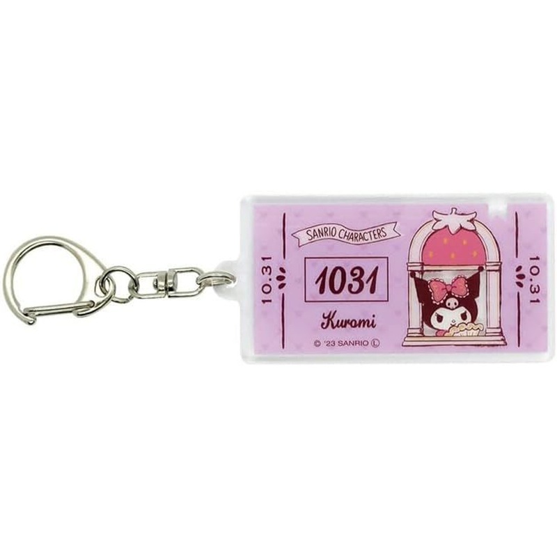 OST Sanrio Keychain Ticket Style Keychain Kuromi