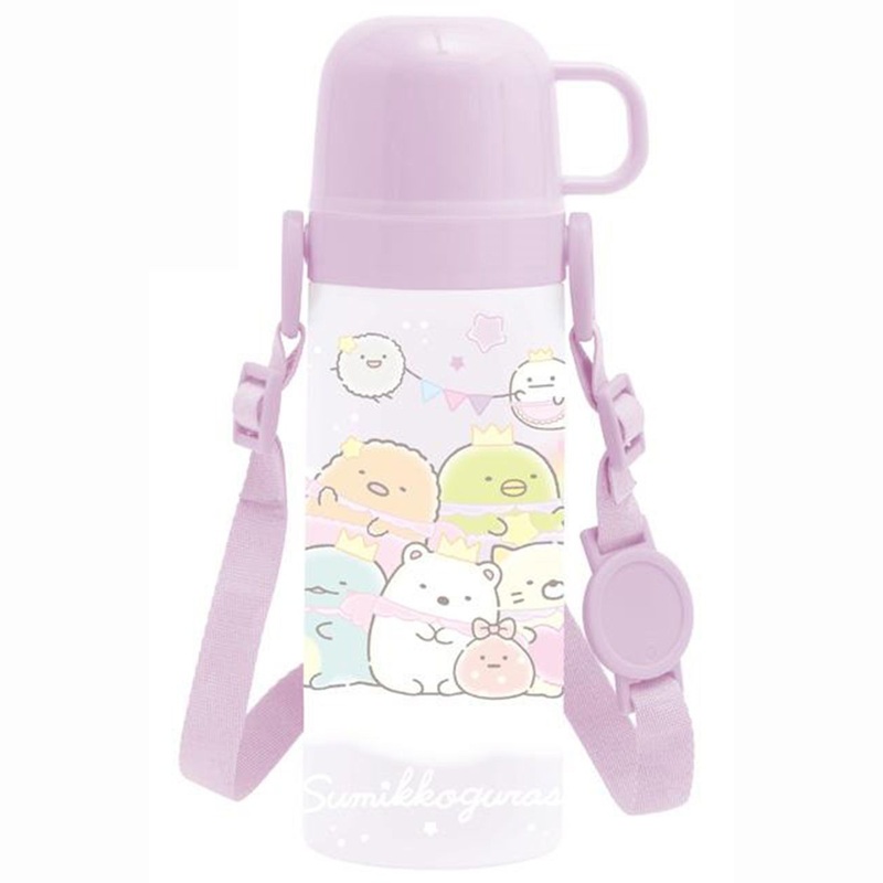 San-x Sumikko Gurashi One Touch Bottle and Strap 430ml