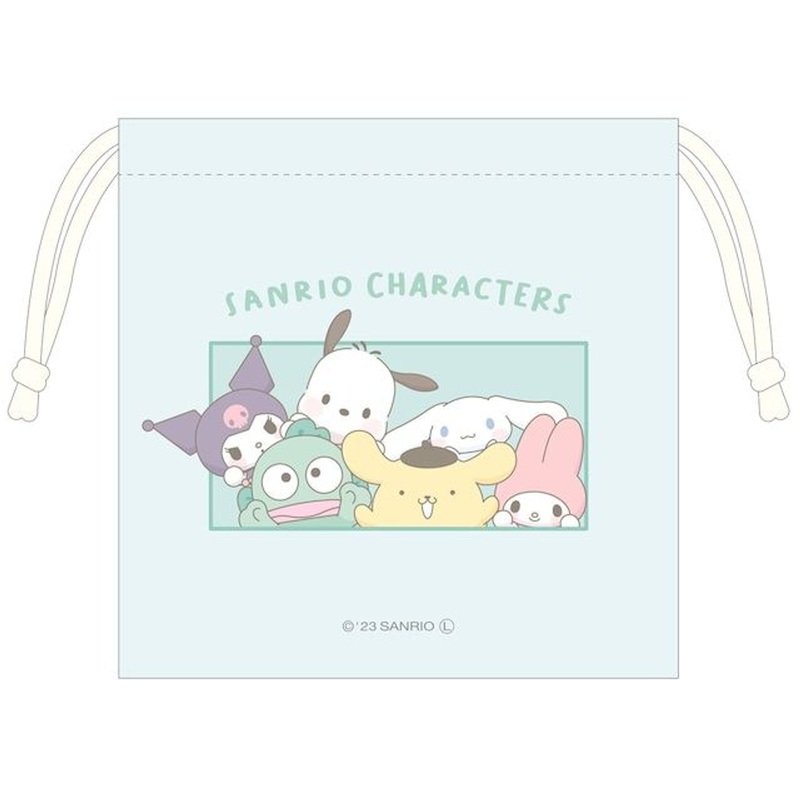 T’s Factory Sanrio Drawstring Bag Big Group (Hey, Hey Cuddle!)