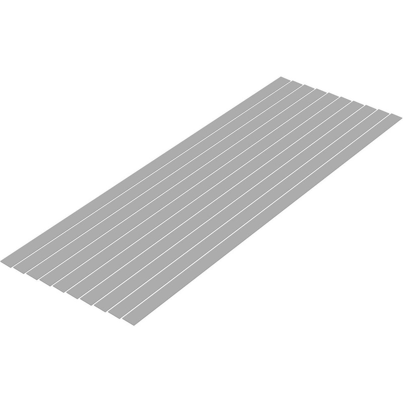 Wave Pla=Materials [Gray] Thin Board 0.5 x 8.0 mm 10pcs
