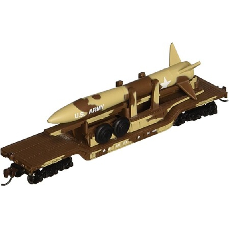 52′ Flatcar Desert Military w/Missile