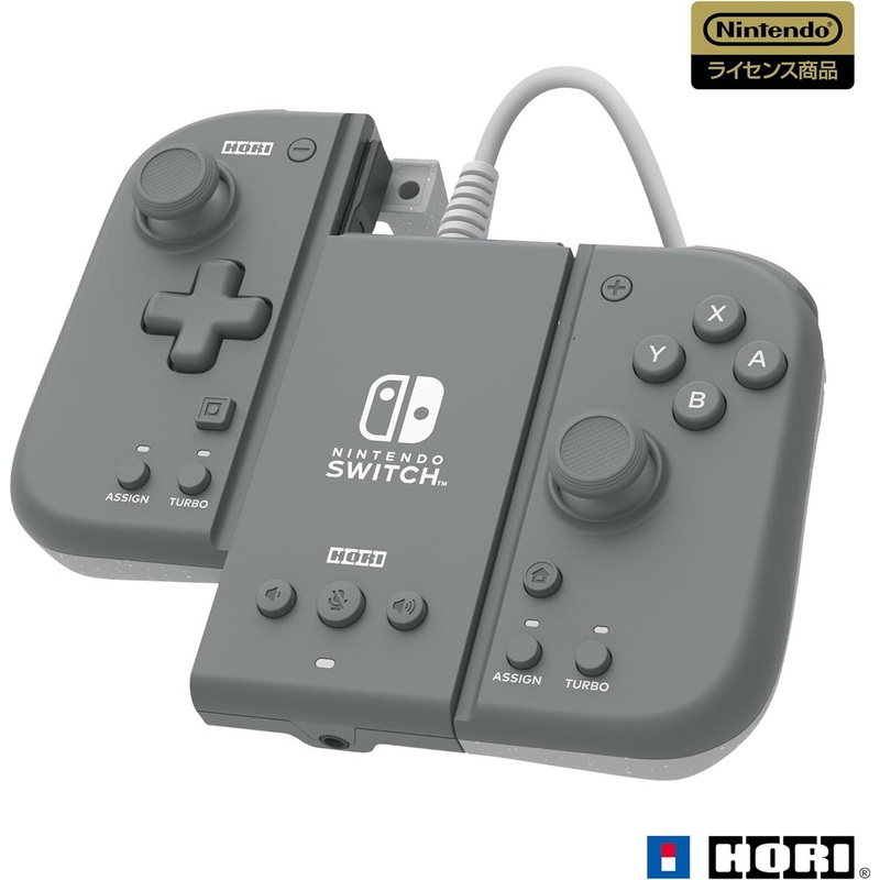 Hori Nintendo Officially Licensed Split Pad Compact Attachment Set for Nintendo Switch (Slate Gray)