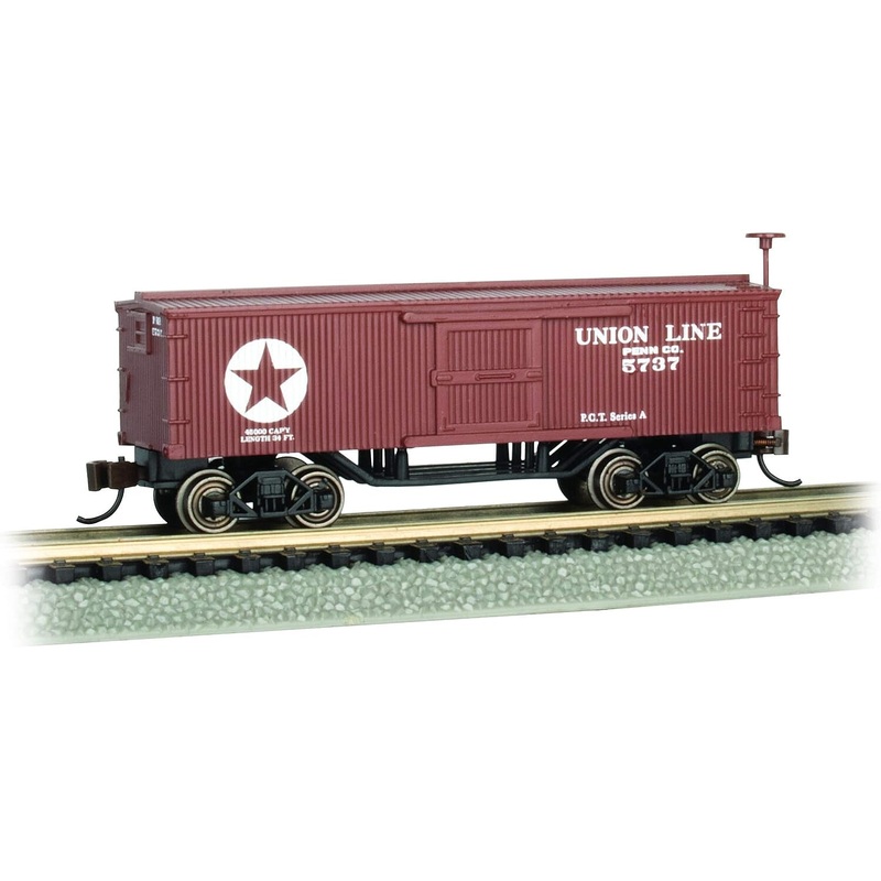 Old-Time Wood Boxcar Union Line