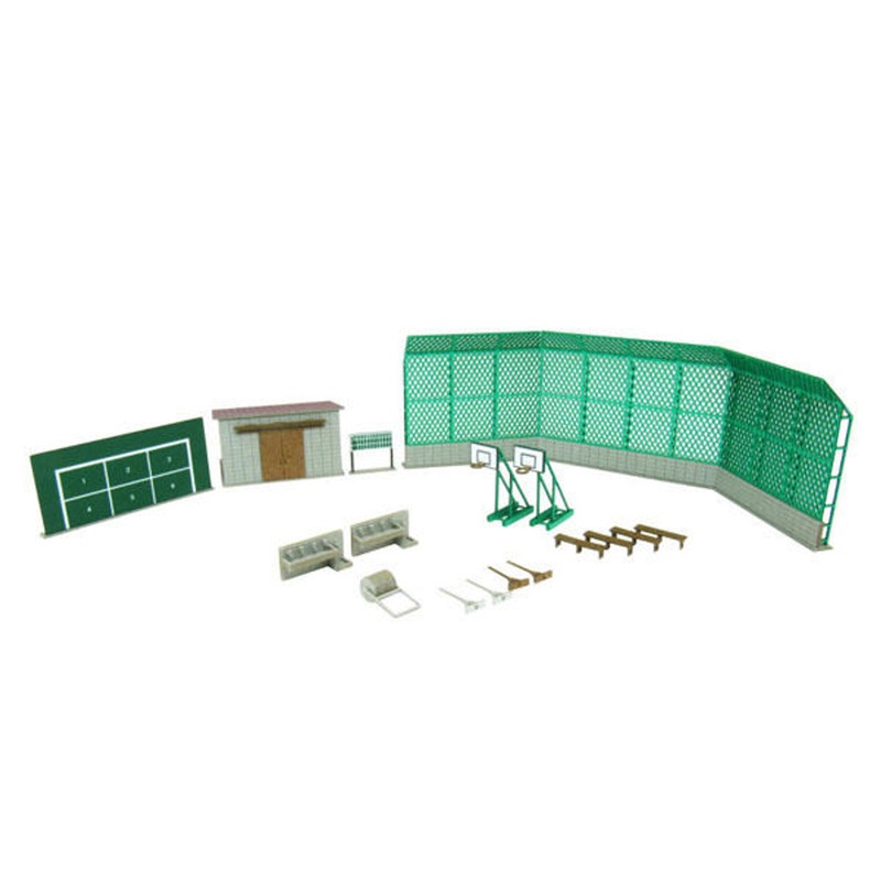 Sankei MP03-105 School Ground Equipment 1/150 N Scale Paper Kits