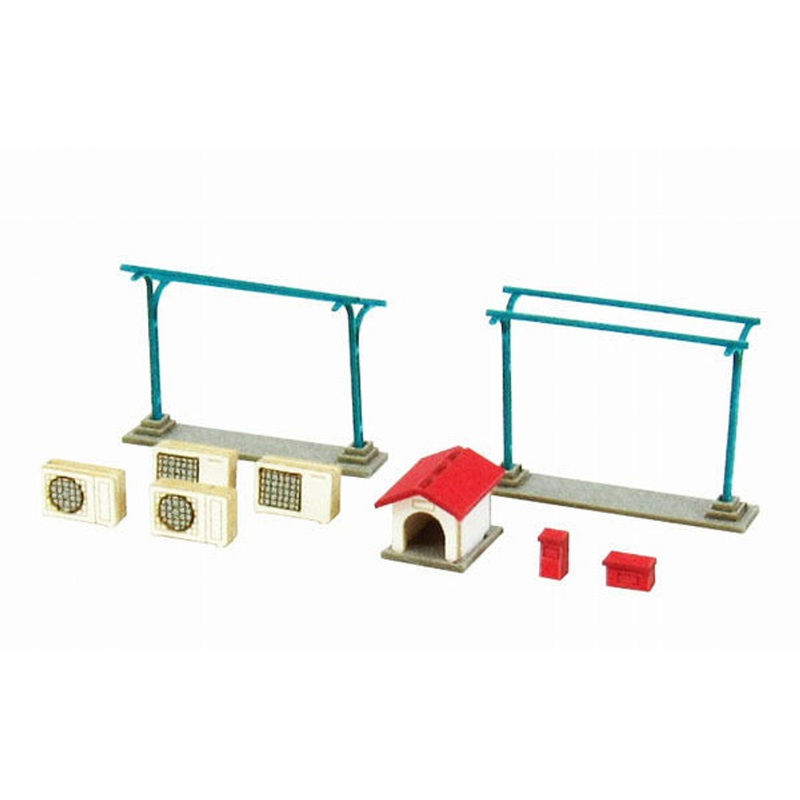 Sankei MP04-80 Japanese House Accessories A 1/150 N Scale Paper Kits