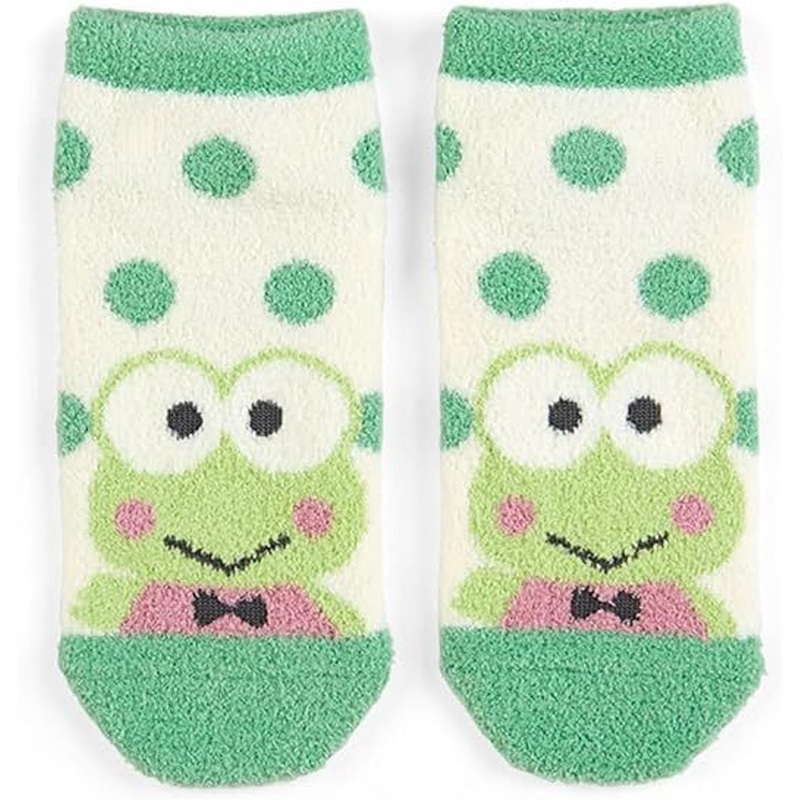 Sanrio MokoMoko Fluffy Socks Kero Kero Keroppi (23~25cm)