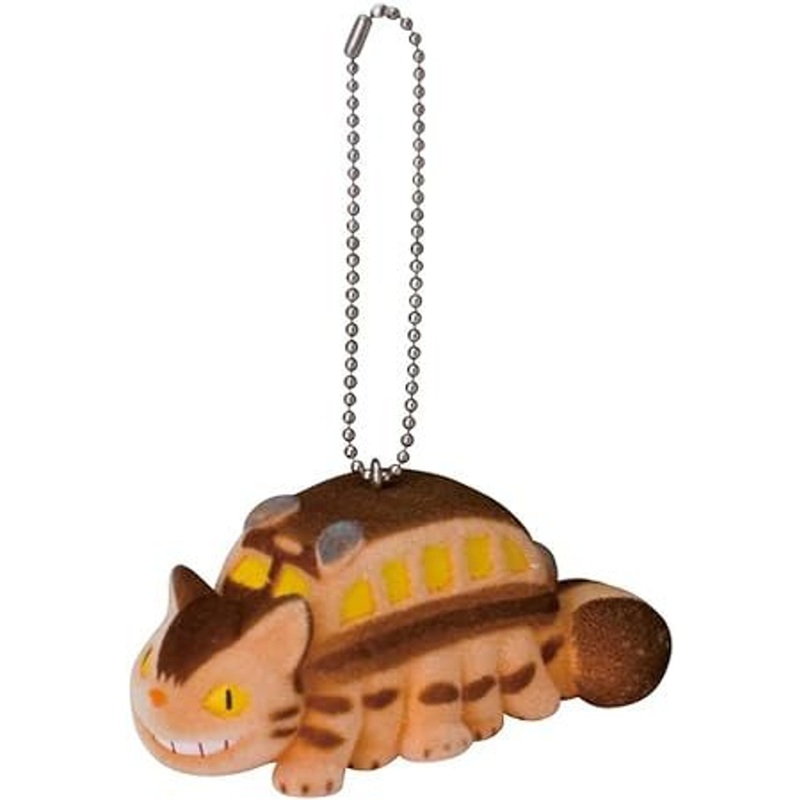 Sekiguchi Studio Ghibli My Neighbor Totoro Fuzzy Keychain – Cat Bus