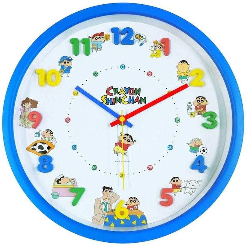 T’s Factory Crayon Shin-chan Wall Clock Colorful Days