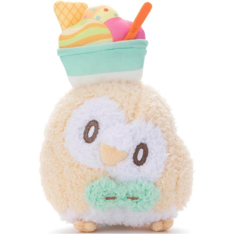 Takara Tomy Pokemon Pokepiece Plush Rowlet (Sweets Ver.)