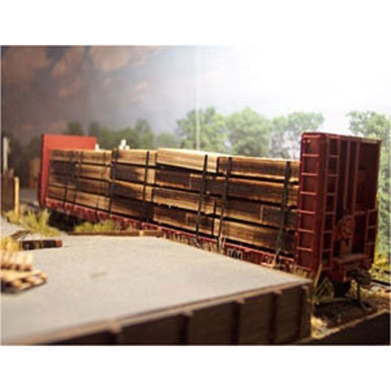 Flatcar Lumber Load (Wooden Kit)
