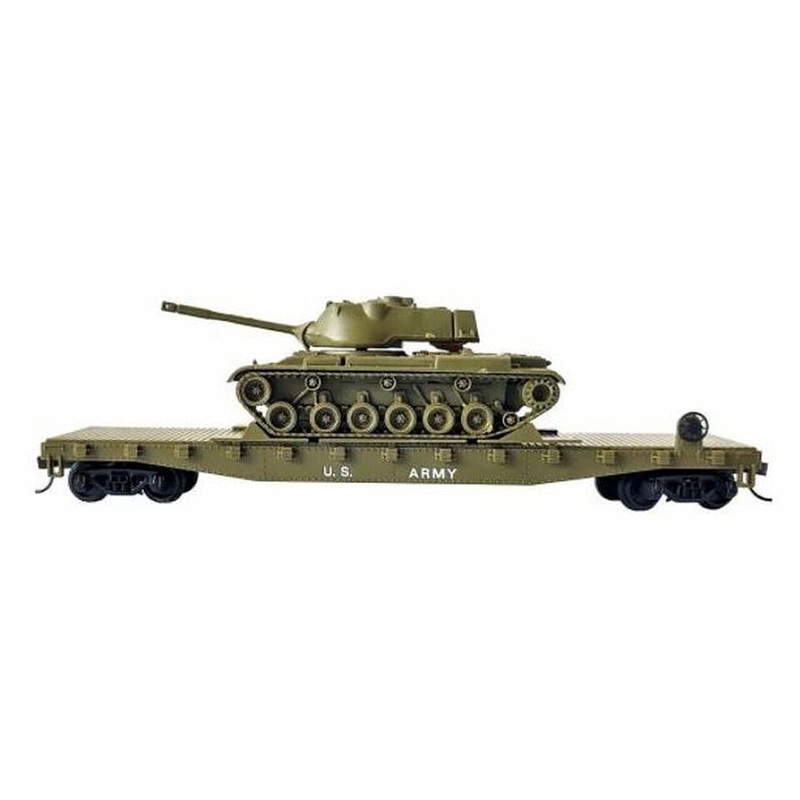 HO US ARMY FLAT W/ TANK