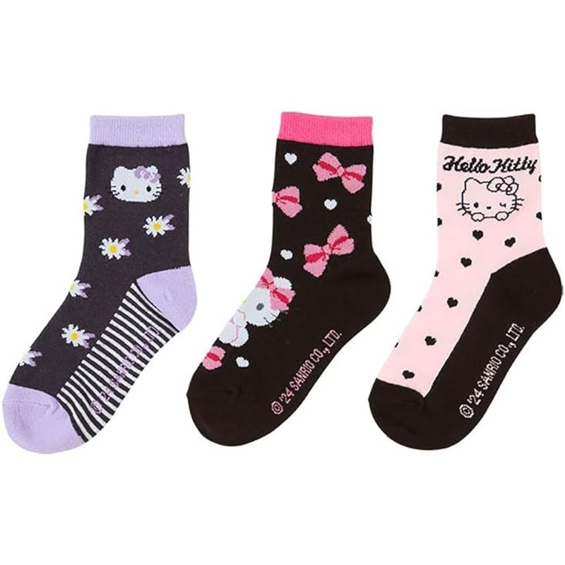 Sanrio Socks 3-Pair Set Hello Kitty (19-21cm )