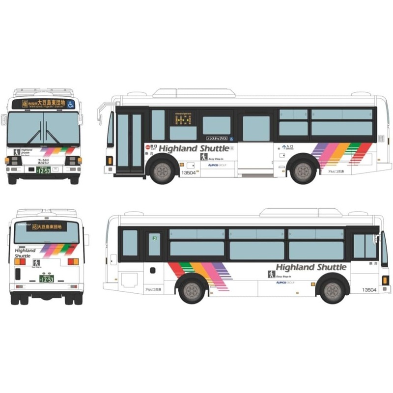Tomytec Bus Collection JH052 Alpico Transportation (Isuzu Ergamio) (Nagano) (HO scale)