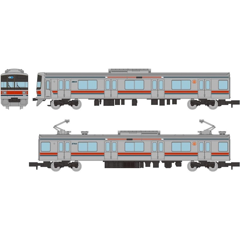 Tomytec My Town Railway Collection MT02 Tokyu Railways (Tokyu Railways Series 3000) 2 Cars Set (N scale)