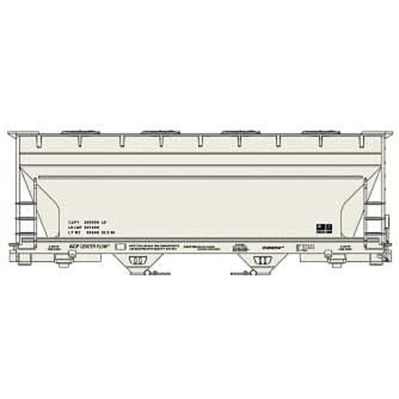ACF 2-Bay Covered Hopper data only