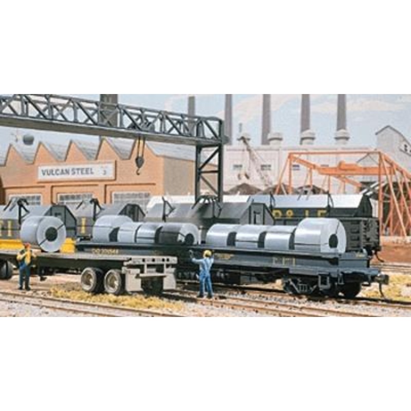 Freight Car/Truck Loads – Kit – Steel Coils (12)