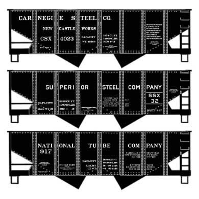 HO USRA Twin Hopper 3 Car Set