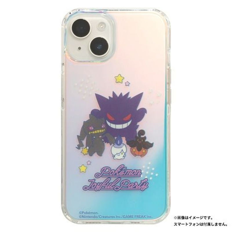 Pokemon Center Original Smartphone Case for iPhone 13/14 HIGHER Hybrid Case – Ghost Type (Pokemon Joyful Party)