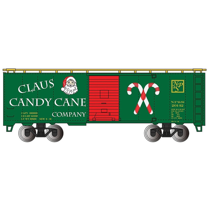 PS1 40′ Boxcar Claus Candy Cane Co