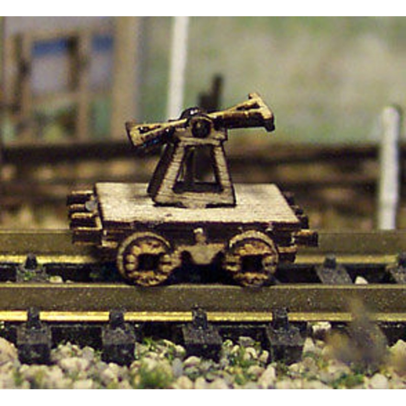 Railroad Hand Car static 2 Piece (wooden kit)