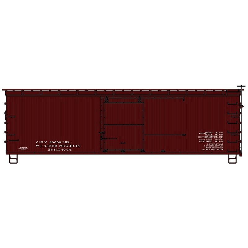 36′ Double Sheathed Wood Boxcar Data Only Kit