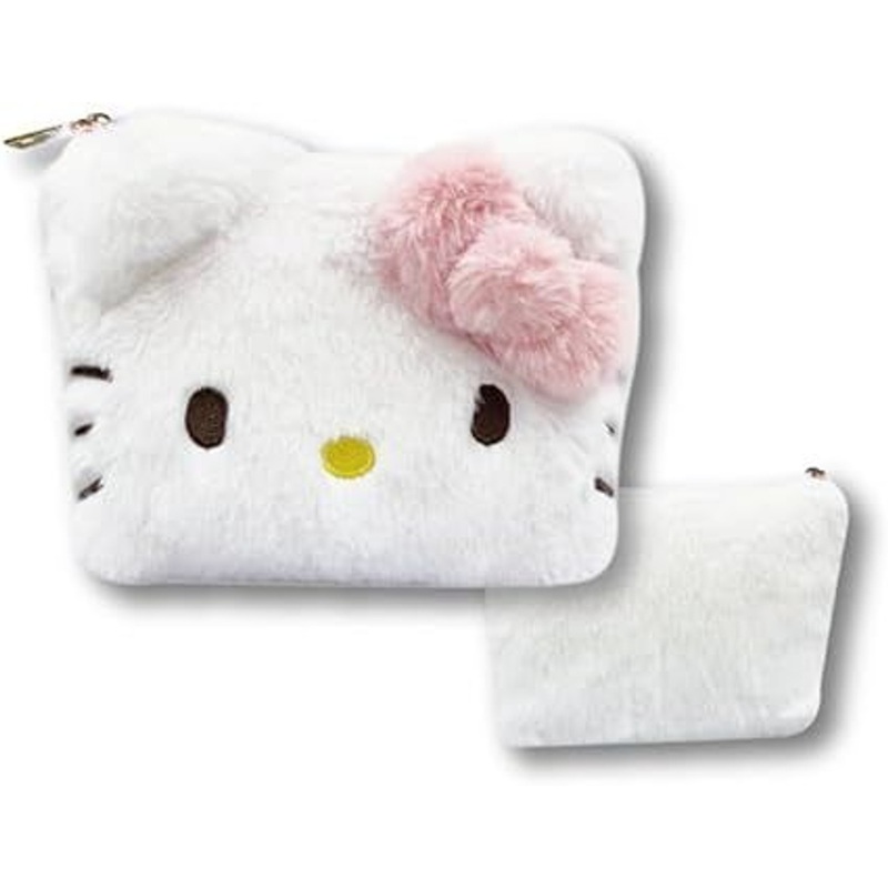 Hatakeyama Shoji Sanrio Fluffy Cosmetic Pouch Hello Kitty