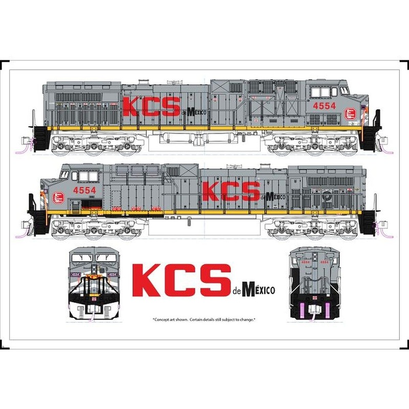 AC4400CW KCS de Mex 4554 – N-Scale