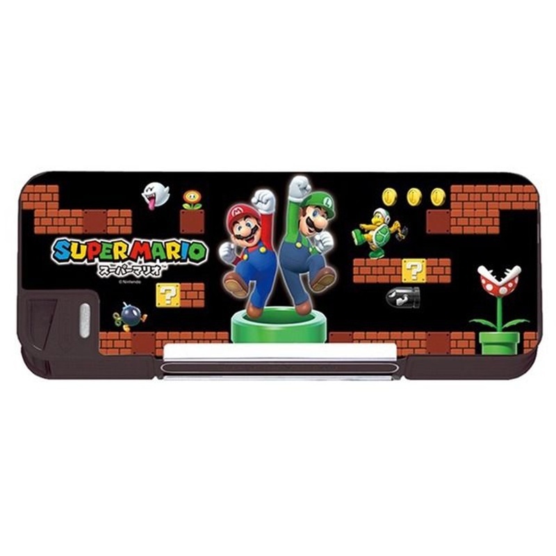 Mitsubishi Pencil Super Mario Double-sided Open Pencil Case