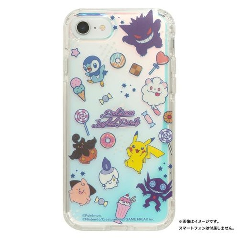 Pokemon Center Original Smartphone Case for iPhone SE2022/SE2020/8/7 HIGHER Hybrid Case –  Everybody All-over! (Pokemon Joyful Party)
