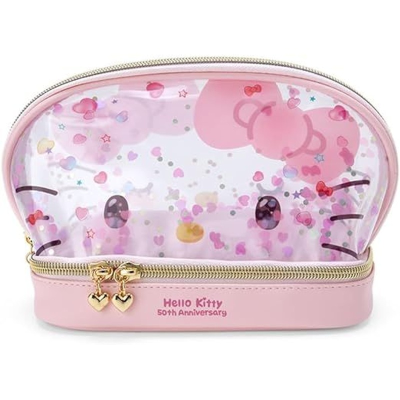 Sanrio Clear Pouch – Hello Kitty (Hello Kitty 50th Anniversary The Future in Our Eyes)