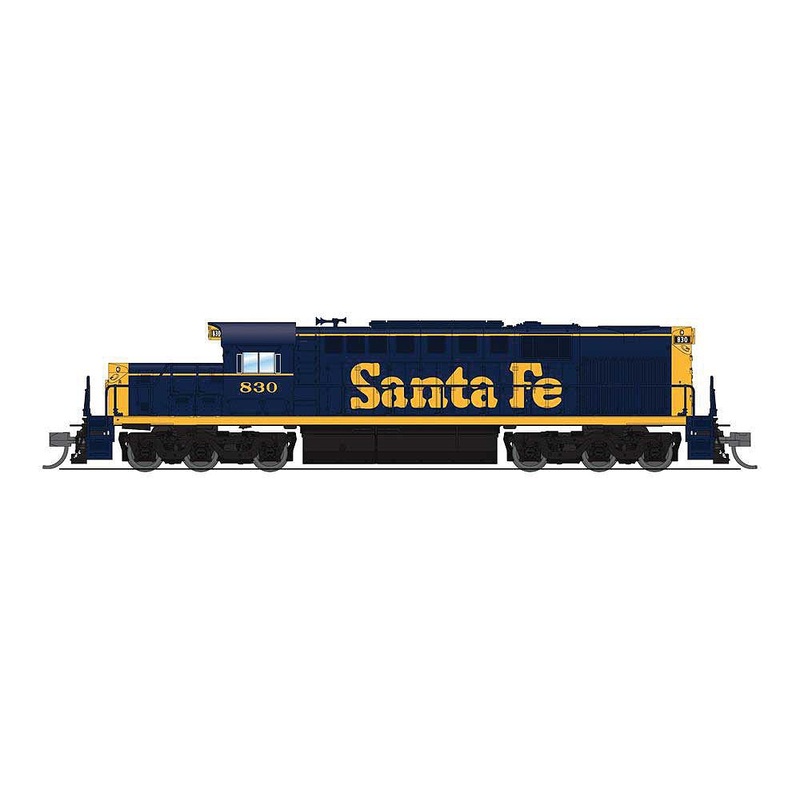 Alco RSD-15 ATSF #830 Blue/Yellow Bookend Scheme