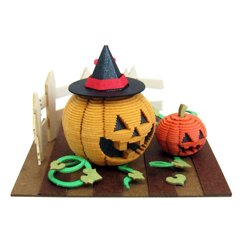 Sankei MP05-17 Halloween Pumpkin Patch Non-Scale Miniature Art Paper Kits Paper Kits