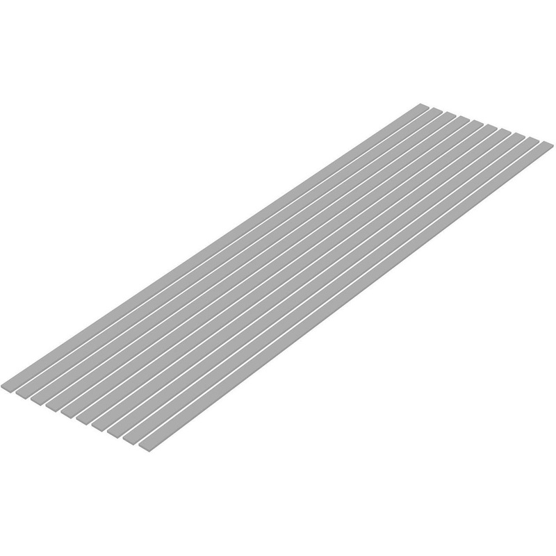 Wave Pla=Materials [Gray] Thin Board 1.0 x 5.0 mm 10pcs