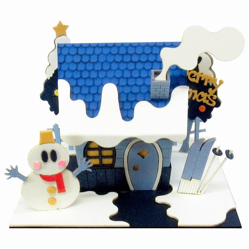 Sankei MP05-12 Ski Lodge Non-Scale Miniature Art Paper Kits Paper Kits