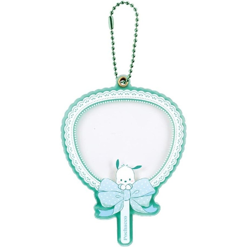 Sanrio Clear Fan Keychain Pochacco