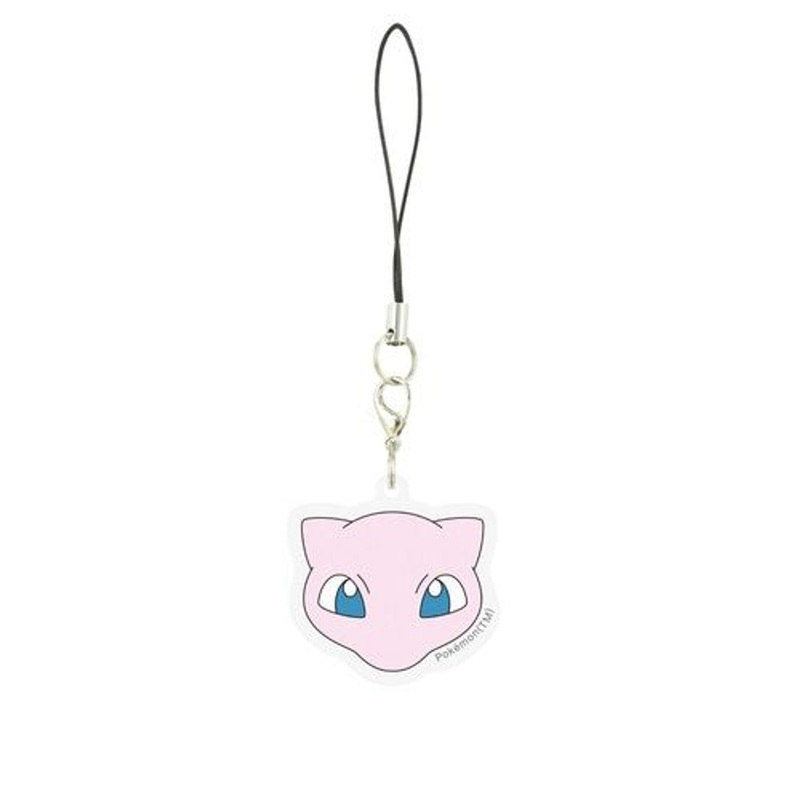 Pokemon Center Original Acrylic Strap Mew Face