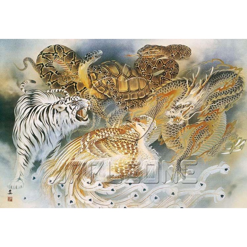 Apollo-sha 30-002 Jigsaw Puzzle The Four Gods of Luck (20 Pieces)