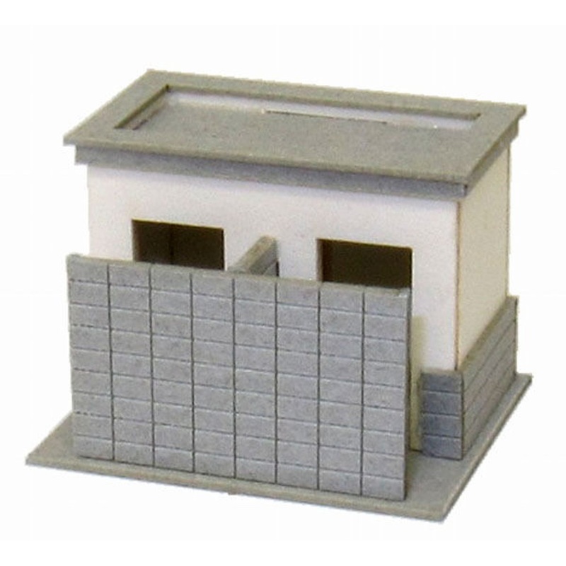 Sankei MP04-58 Public Toilet C 1/150 N Scale Paper Kits