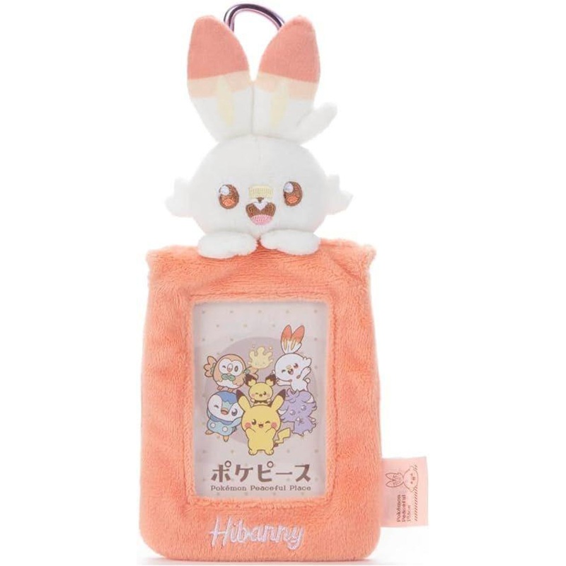 Takara Tomy Pokemon Pokepiece Plush Card Case Scorbunny