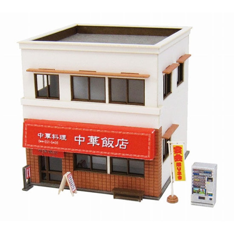 Sankei MP03-71 Chinese Restaurant 1/150 N Scale Paper Kits