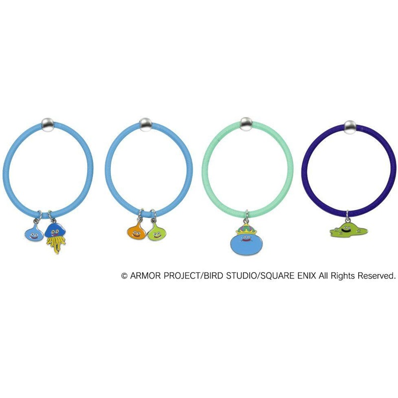 Square Enix Dragon Quest Cosmetic & Beauty – Hair Tie 4 pcs. – Slime & Friends