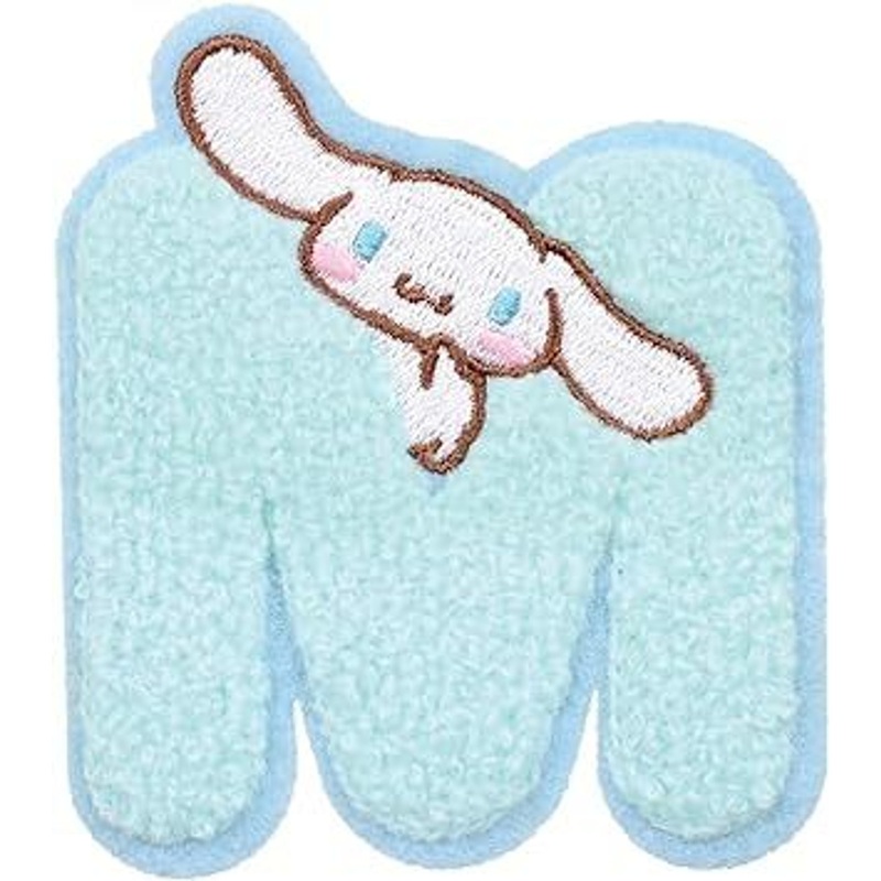 T’s Factory Sanrio Mokomoko Initial Embroidery Sticker Cinnamoroll – M