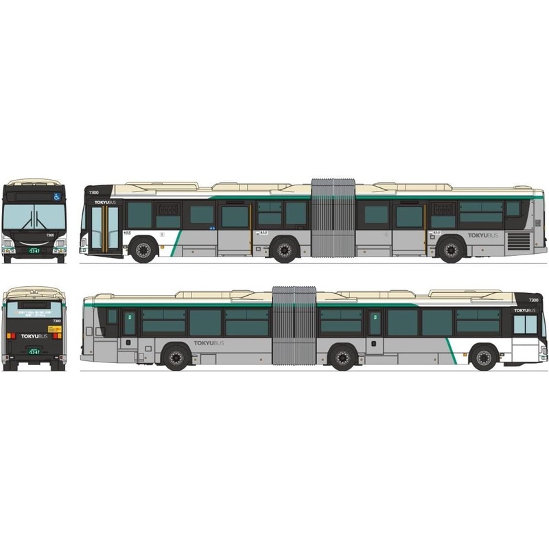 Tomytec Bus Collection Tokyu Bus Articulated Bus (N scale)